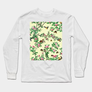 Chinoiserie Yellow Long Sleeve T-Shirt